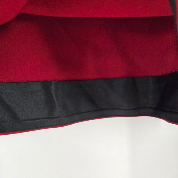 Roland Mouret Red Sheath Dress Cocktail Ruched Side Holiday Classic Women's Sz 6 - Picture 7 of 9